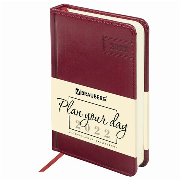Изображение товара Ежедневник и еженедельник Brauberg А6 Status, красный