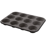 Изображение товара Форма для выпекания (металл) Guardini Black Stone для 12 маффинов 35x27 см