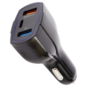 Изображение товара Автомобильное зарядное устройство Red Line 2 USB+Type-C C21 25W QC черный