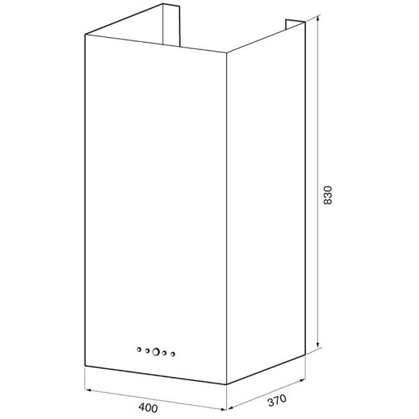 Изображение товара Вытяжка Krona Dita R 400 нержавеющая сталь PB