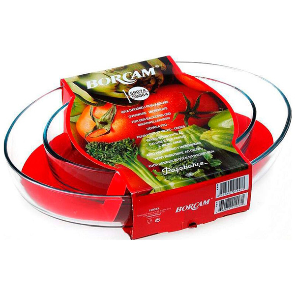 Изображение товара Форма для выпекания (стекло) Borcam Sets2шт 3,2л1,5л