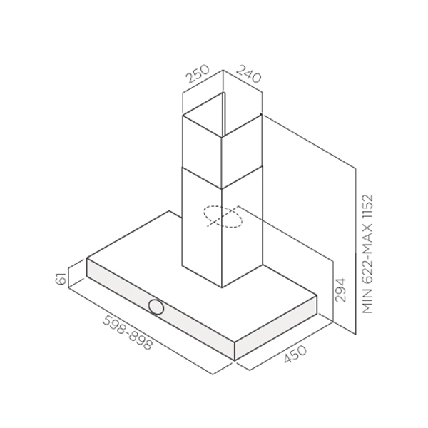 Изображение товара Вытяжка Jetair TOUCH IX/A/90
