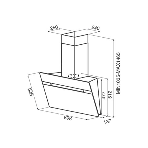 Изображение товара Вытяжка Jetair VIKI BL 90 A