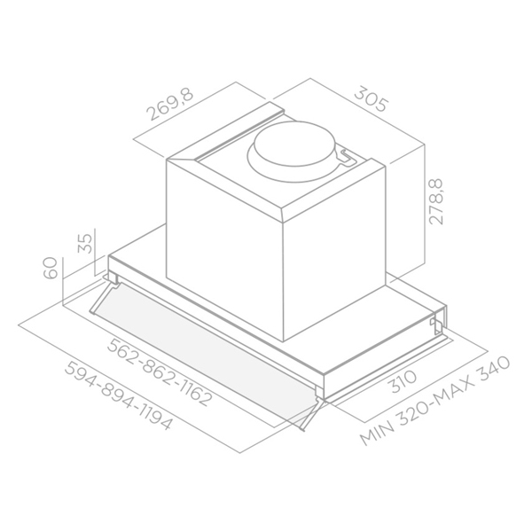 Elica hidden ixgl a 90 схема встраивания