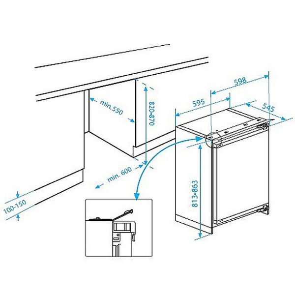 Изображение товара Встраиваемый морозильник Beko BU 1200 HCA