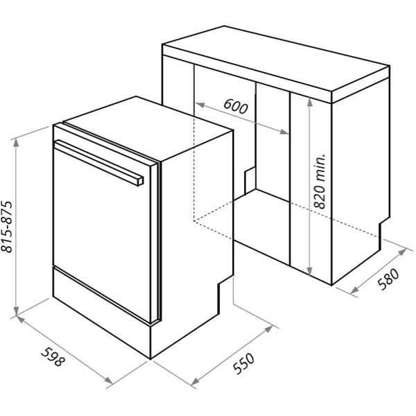 Изображение товара Встраиваемая посудомоечная машина Maunfeld MLP 12B