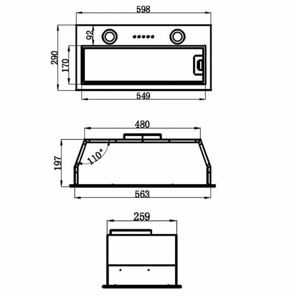 Изображение товара Вытяжка Maunfeld THAMES 601M BLACK