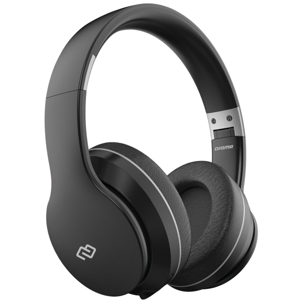 Изображение товара Наушники полноразмерные Bluetooth Digma BT-19 ANC черный (BT19)