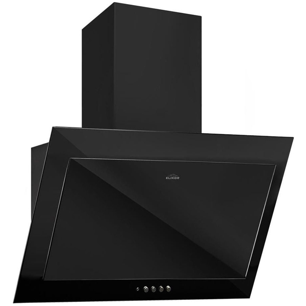 Изображение товара Вытяжка Elikor Коралл 60П-430-К3Д черная/ черное стекло