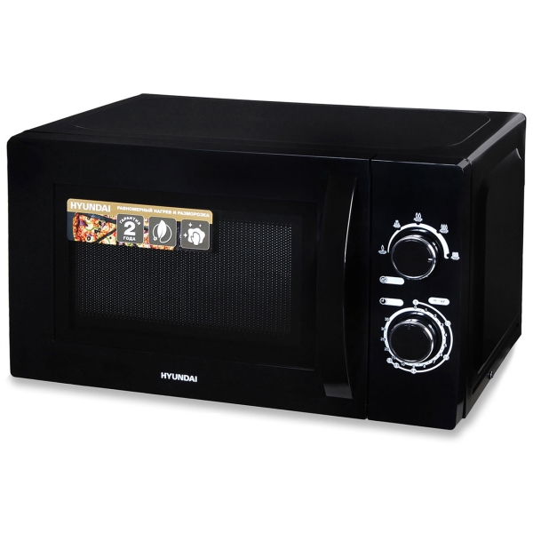 Изображение товара Микроволновая печь соло Hyundai HYM-M2063 20л. 700Вт черный/хром