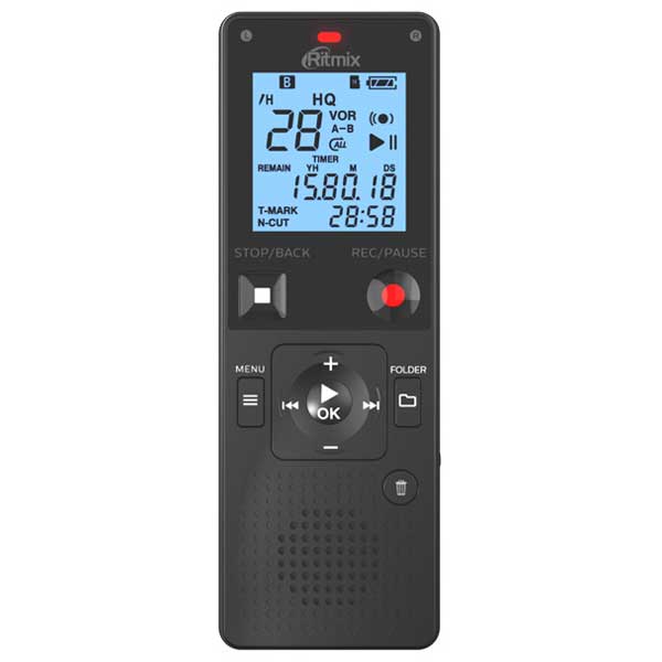 Изображение товара Диктофон цифровой Ritmix RITMIX RR-820 4Gb черный