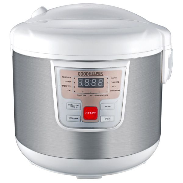 Мультиварка Goodhelper МС-5111 серебристая/белая