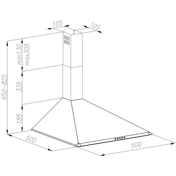 Изображение товара Вытяжка Maunfeld AIRE 50 White