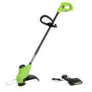 Изображение товара Триммер аккумуляторный садовый Greenworks G24LT25K2 с АКБ 2Ah и ЗУ (2107207)