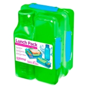 Изображение товара Набор контейнеров Sistema Lunch 3 Pack 475мл Green (1590)