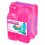 Изображение товара Набор контейнеров Sistema Lunch 3 Pack 475мл Red (1590)