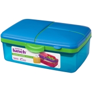 Изображение товара Контейнер для продуктов Sistema Lunch Slimline Quaddie 1.5л Blue (3965)