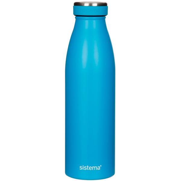 Изображение товара Бутылка для воды Sistema 550 Стальная 500мл синяя