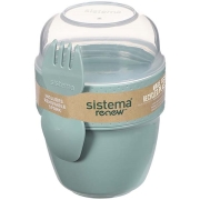 Изображение товара Контейнер для продуктов Sistema 581488 RENEW двухуровневый 515мл зеленый
