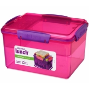 Изображение товара Контейнер для продуктов Sistema 41665 LUNCH двухуровн. с раздел. 2,3л красный