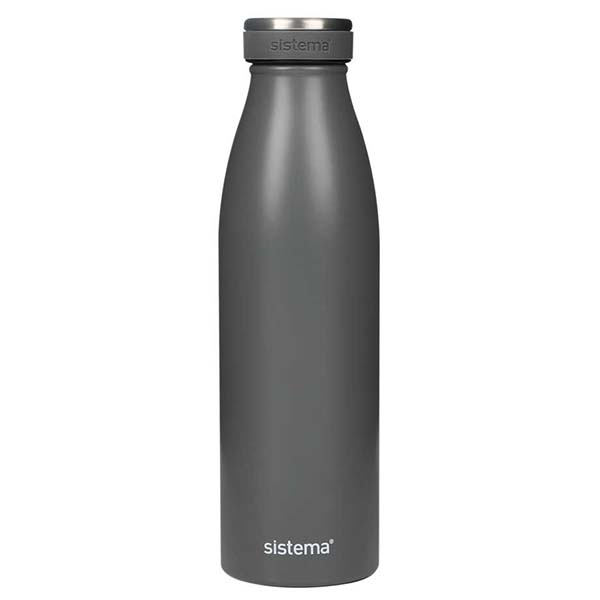 Изображение товара Бутылка для воды Sistema 575 стальная 750мл серый
