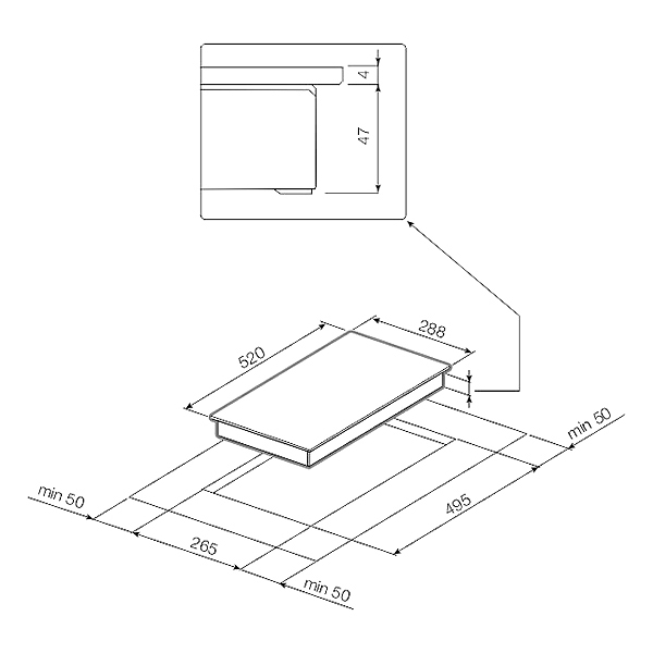 Изображение товара Встраиваемая электрическая панель Graude EK 30.0 W