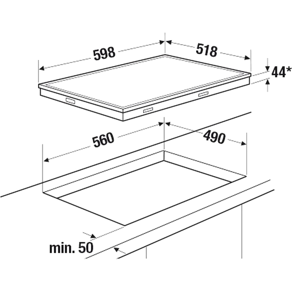 Изображение товара Встраиваемая индукционная панель независимая Kuppersbusch KE 6310.0 SE