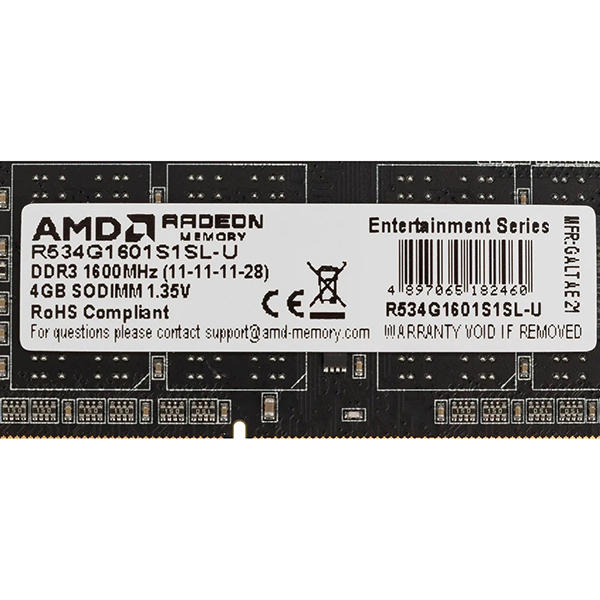 Купить Оперативная память AMD Radeon R5 Entertainment Series Black