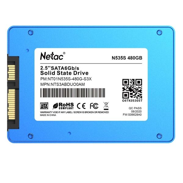Изображение товара SSD накопитель Netac 480GB N535S (NT01N535S-480G-S3X)