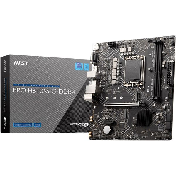 Материнская плата MSI H610 S1700 MATX PRO H610M-G DDR4