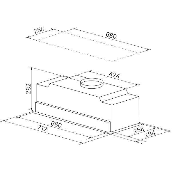 Изображение товара Вытяжка полностью встраиваемая Kuppersbusch DEL 8550.0 E