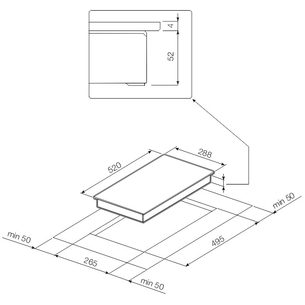 Изображение товара Встраиваемая индукционная панель независимая Graude IK 30.1 C