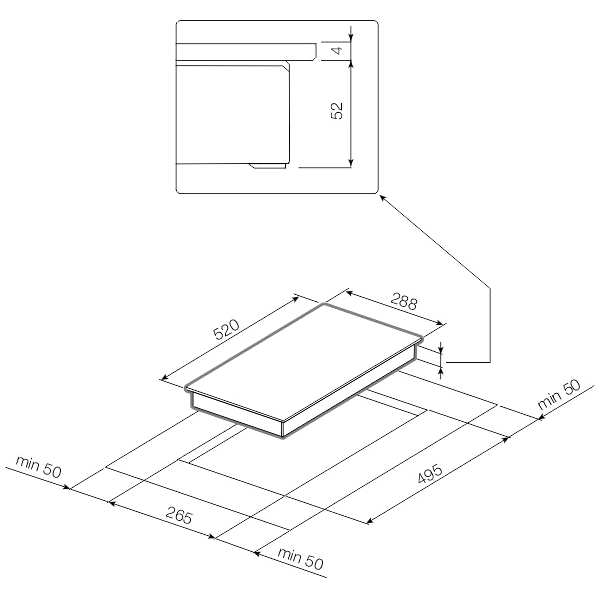 Изображение товара Встраиваемая индукционная панель независимая Graude IK 30.1 S