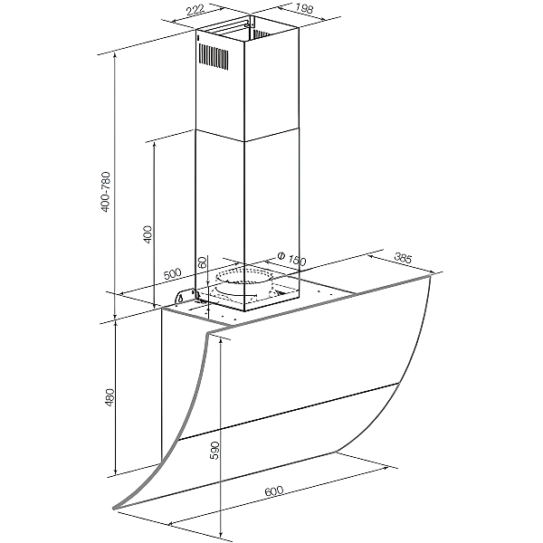 Изображение товара Вытяжка Graude DH 60.3 GE