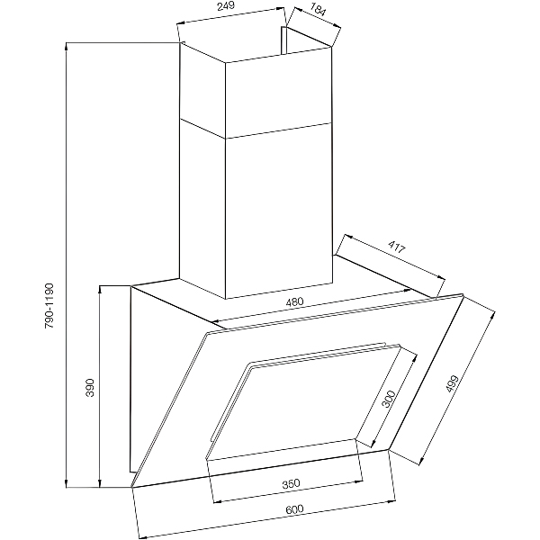 Изображение товара Вытяжка Graude DHK 60.0 EL