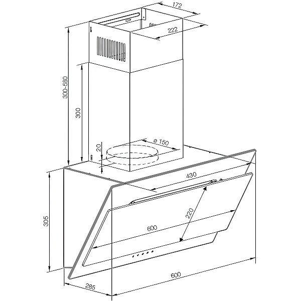 Изображение товара Вытяжка Graude DHK 60.1 S