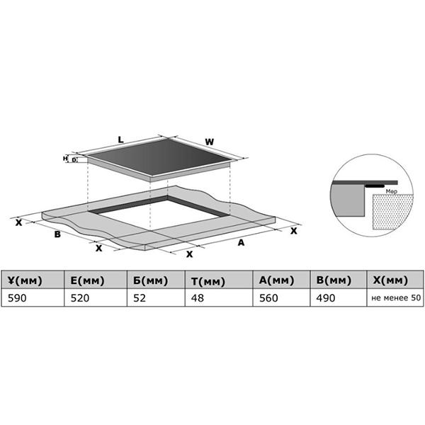Изображение товара Встраиваемая электрическая панель Haier HHY-C64NVB