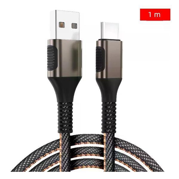Изображение товара Кабель USB UNIMALL 1 м плоский черный для смартфонов и компьютеров