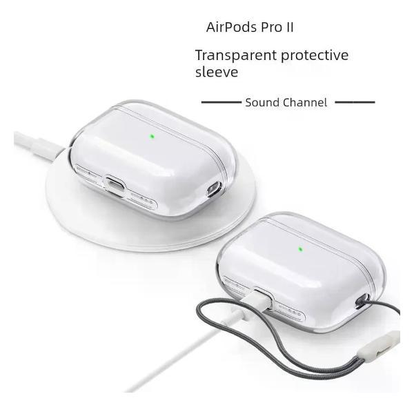 Изображение товара Чехол для AirPods Pro 2 UNIMALL прозрачный противоударный