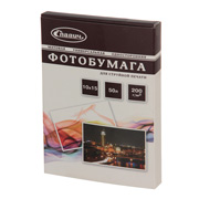 Изображение товара Фотобумага для принтера Славич 200г/м2 A6(10х15) 50л матовая