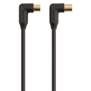 Изображение товара Кабель телевизионный Belkin TV коакс. угловой 2м Black (F3Y056bf2M)