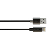 Изображение товара Кабель Lightning InterStep USB/Lightning(MFI), черный, TPE, 1,0m