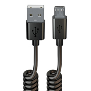 Изображение товара Кабель для сотового телефона InterStep USB-miсroUSB 2m (IS-DC-MCUSBCOIL-200B201)