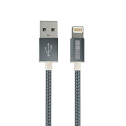 Изображение товара Кабель Lightning InterStep метал коннекторы, нейлоновый, золотой, 1m, MFI