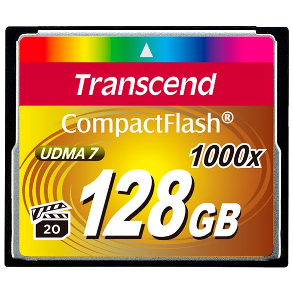 фото Карта памяти compactflash transcend ts128gcf1000