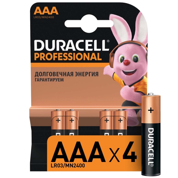 Duracell Professional AAA LR03/MN2400 4шт.