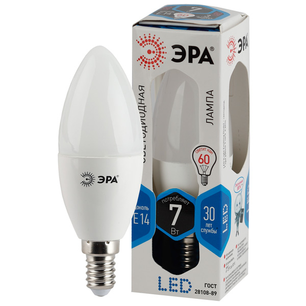 Купить Лампа LED ЭРА B35-7w-840-E14 в каталоге интернет магазина М.Видео по выгодной цене с доставкой, отзывы, фотографии - Тула