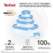 Изображение товара Набор контейнеров Tefal Masterseal Fresh 5 шт. (K3029012)