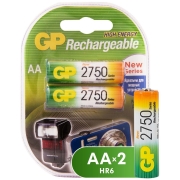 Изображение товара Аккумулятор GP АA (LR6) 2 шт. (275PROAAHC-2CR2)