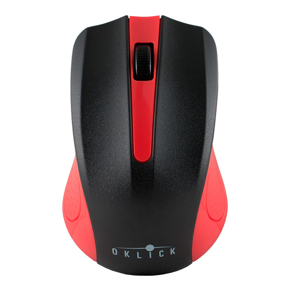 фото Мышь беспроводная oklick 485mw black/red